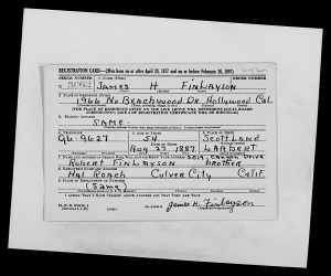 WW2 Draft Registration Card