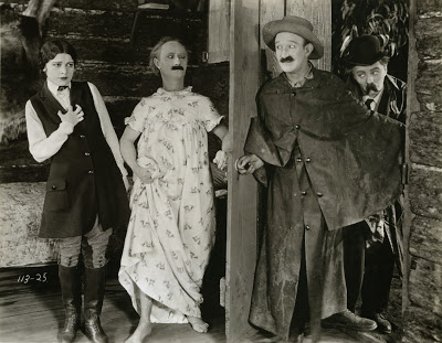 Still from WHERE'S MY WANDERING BOY THIS EVENING? (1923) with Madeline Hurlock, Ben Turpin, James Finlayson and Billy Armstrong